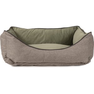 Carolina Pet GreenDog Luxe Neutral Kuddler Dog Bed, Light Gray, Medium