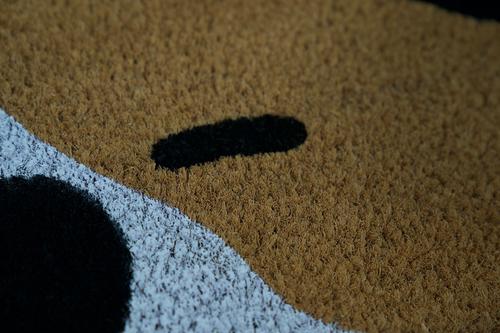 Show full view: Huntley Pet Dog Print Natural Coir Doormat, Anti-Slip Backing, Tan, 17 x 30-in slide 3 of 7