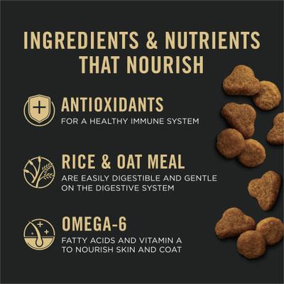 Show full view: Purina Pro Plan Senior Sensitive Skin & Stomach Salmon & Rice Formula Dry Cat Food, 3.5-lb bag slide 4 of 13