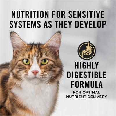Show full view: Purina Pro Plan Senior Sensitive Skin & Stomach Salmon & Rice Formula Dry Cat Food, 3.5-lb bag slide 5 of 13