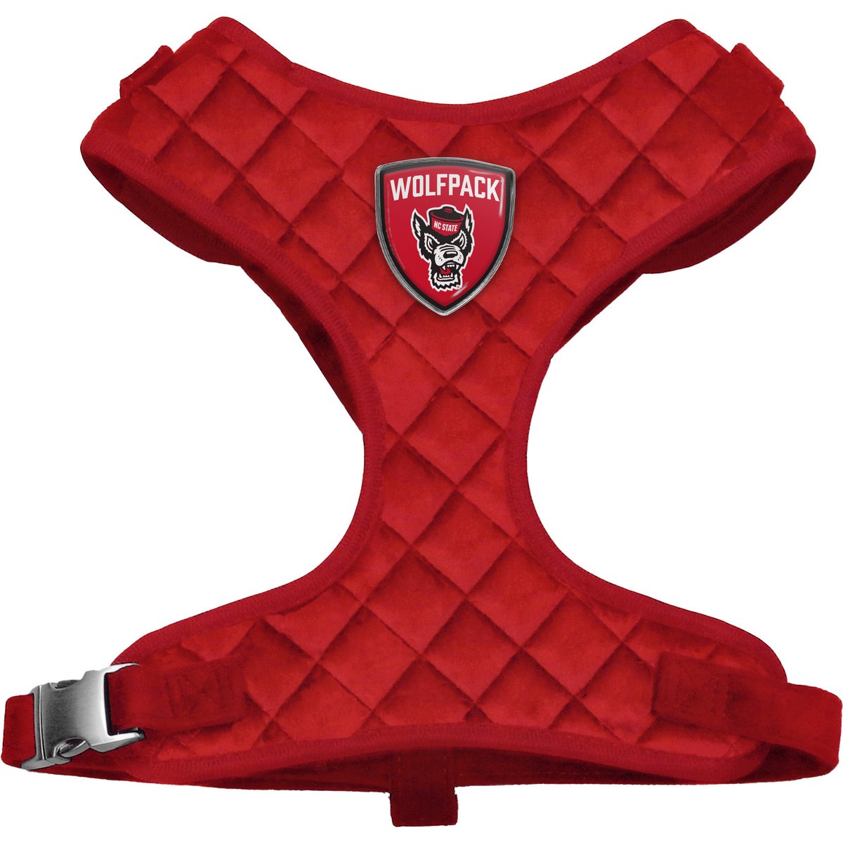Littlearth NCAA Velvet Dog Harness, North Carolina State Wolfpack, X-Large