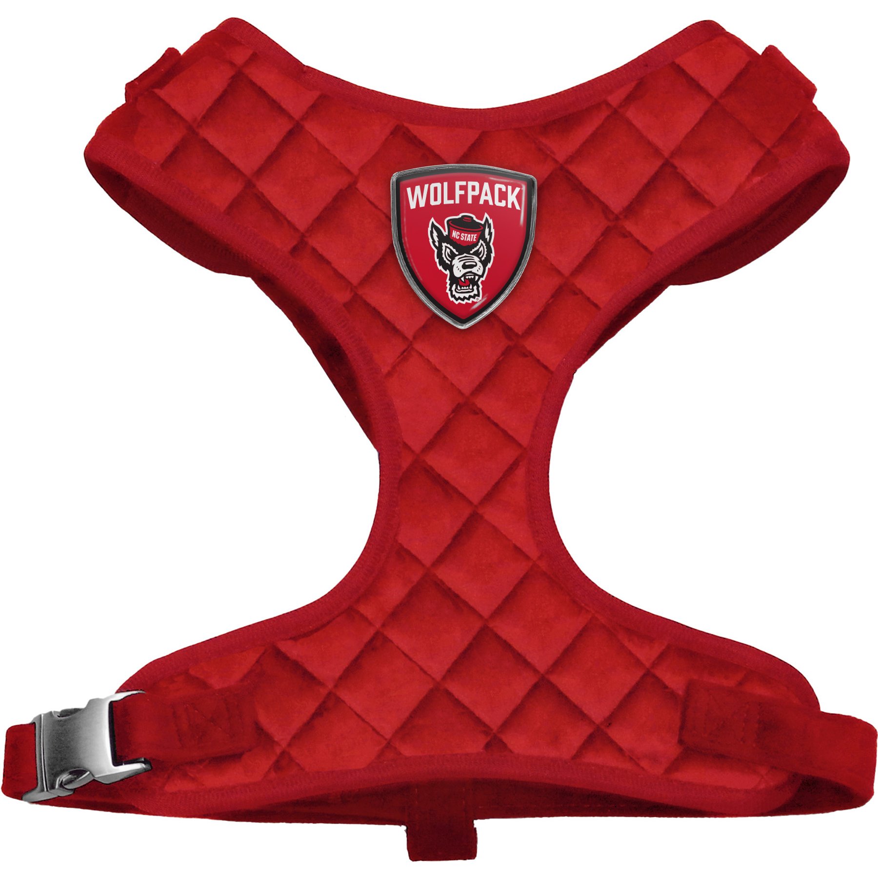 Littlearth NCAA Velvet Dog Harness, North Carolina State Wolfpack, X-Large