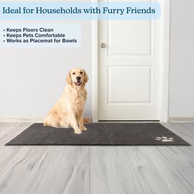 Show full view: Pet Adobe Dog Door Mat for Muddy Paws, 60 x 36-in, Gray, X-Large slide 4 of 7