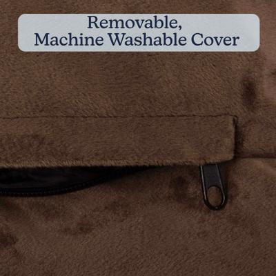 Show full view: Pet Adobe Orthopedic Dog Bed with Bolster, Brown, X-Large slide 5 of 8