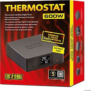 Exo Terra Reptile Thermostat with Timer, 600-watt