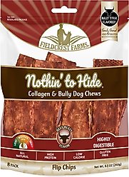 Fieldcrest Farms Nothin' To Hide Flip Chips Bully Flavor Dog Chews, 8 count
