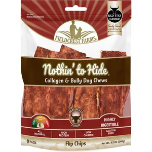 Fieldcrest Farms Nothin' To Hide Flip Chips Bully Flavor Dog Chews, 8 count