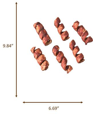 Show full view: Fieldcrest Farms Nothin' To Hide Spirals 3-inch Bully Dog Chews, 6 count slide 5 of 5