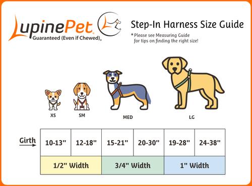Show full view: LupinePet Original Designs Wing It Step In Dog Harness, X-Small: 10 to 13-in chest, 1/2-in wide slide 2 of 6