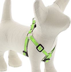 LupinePet Reflective Diamonds Step In Dog Harness, Green Diamond, Small: 12 to 18-in chest