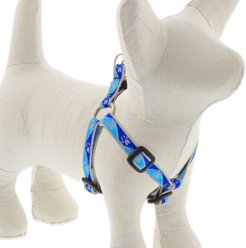 LupinePet Reflective Paws Step In Dog Harness, Blue Paws, Small: 12 to 18-in chest