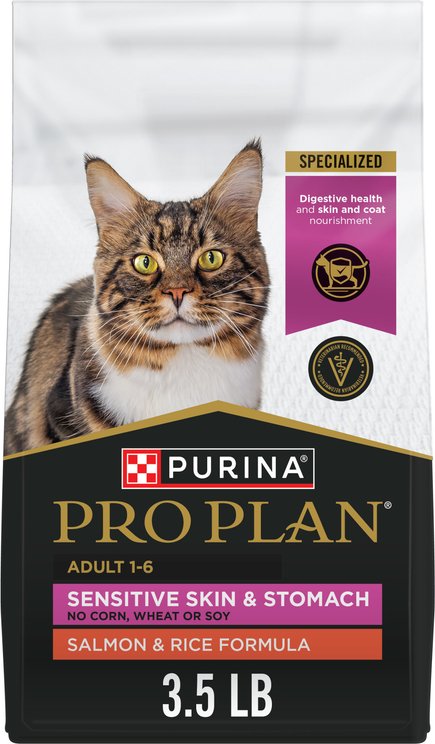 Image showcasing Dry Cat Food For Sensitive Skin - Free shipping | Chewy