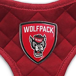 Littlearth NCAA Velvet Pet Harness, North Carolina State Wolfpack, Large slide 2 of 5