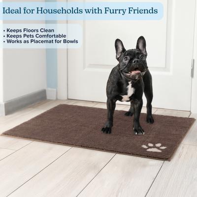 Show full view: Pet Adobe Dog Door Mat for Muddy Paws, Brown, Large slide 4 of 6