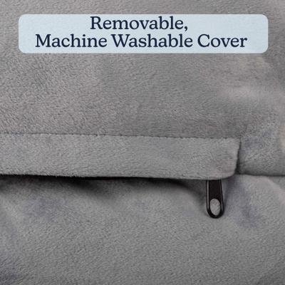 Show full view: Pet Adobe Orthopedic Dog Bed with Bolster, Gray, X-Large slide 5 of 8