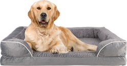 Pet Adobe Orthopedic Dog Bed with Bolster, Gray, X-Large