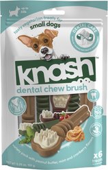 Fieldcrest Farms Knash Brush Dental Dog Chews, 6 count