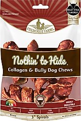 Fieldcrest Farms Nothin' To Hide Spirals 3-inch Bully Dog Chews, 6 count