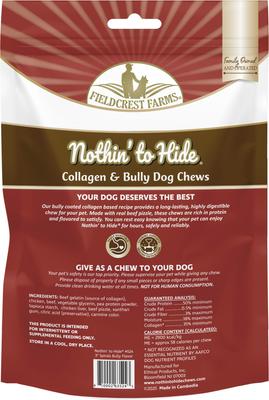 Show full view: Fieldcrest Farms Nothin' To Hide Spirals 3-inch Bully Dog Chews, 6 count slide 3 of 5
