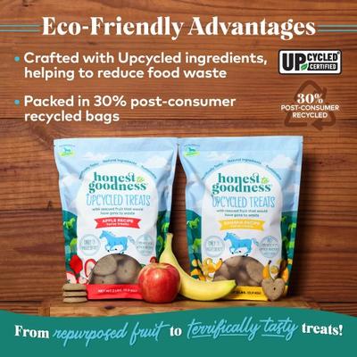 Show full view: Honest To Goodness Upcycled Horse Treats, Banana, 2-lb bag slide 5 of 7