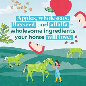 Honest To Goodness Upcycled Horse Treats, Apple, 2-lb bag