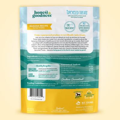 Show full view: Honest To Goodness Upcycled Horse Treats, Banana, 2-lb bag slide 6 of 7