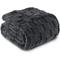 Show in main carousel: Allisandro Plush Fleece Checkered Dog & Cat Blanket, Dark Grey, Large slide 2 of 6
