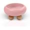 Show in main carousel: P.T. Supply Co. Elevated Bubble Shaped Stoneware Elevated Dog & Cat Bowl, Pink slide 1 of 9