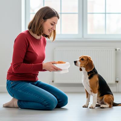 P.T. Supply Co. Abstract Bubble Shaped Stoneware Elevated Dog & Cat Bowl
