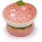 Show in main carousel: P.T. Supply Co. Strawberry Shaped Stoneware Elevated Dog & Cat Bowl, Pink slide 1 of 9