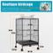 Show in main carousel: Savpee 30-in Wrought Iron Parrot Cage with Rolling Stand, Black slide 3 of 4