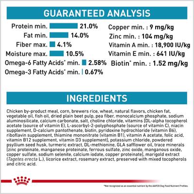 Show full view: Royal Canin Veterinary Diet Skintopic Medium & Large Adult Dry Dog Food, 1.5-lb bag slide 8 of 12