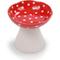 Show in main carousel: P.T. Supply Co. Mushroom Shaped Stoneware Elevated Dog & Cat Bowl, Red slide 1 of 9