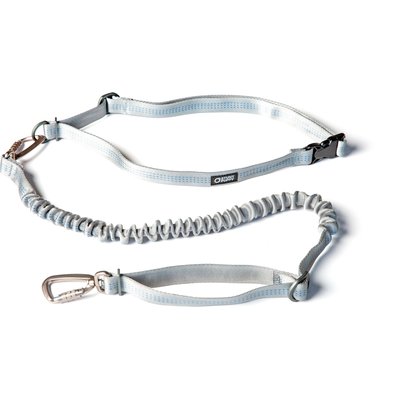 Stunt Puppy Stunt Puppy Stunt Runner Hands-Free Dog Leash, Silver, Hands-Free Running Leash