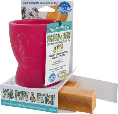 Show full view: Durkha Puff & Fetch Dog Toy, Pink slide 3 of 8