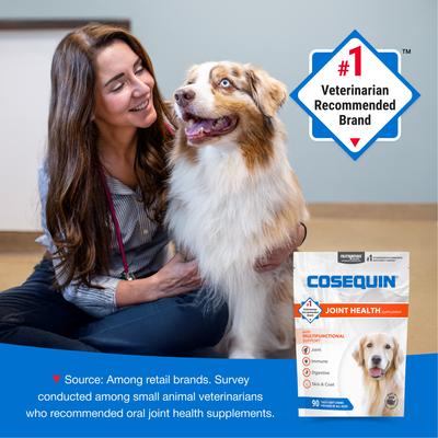 Show full view: Nutramax Cosequin Joint Health with Multifunctional Support Soft Chews Supplement for Dogs, 90 count slide 5 of 13