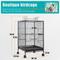 Show in main carousel: Savpee 30-in Wrought Iron Parrot Cage with Rolling Stand, Black slide 2 of 4