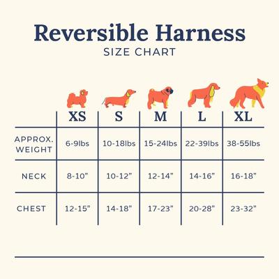 Show full view: Lucy & Co. The Let's Groove Reversible Dog Harness, Coral, Small: 14 to 18-in chest slide 7 of 10