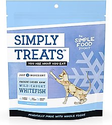 Simple Food Project Whitefish Freeze-Dried Cat Treats, .49-oz
