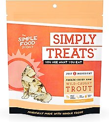 Simple Food Project Trout Freeze-Dried Cat Treats, 1.06-oz