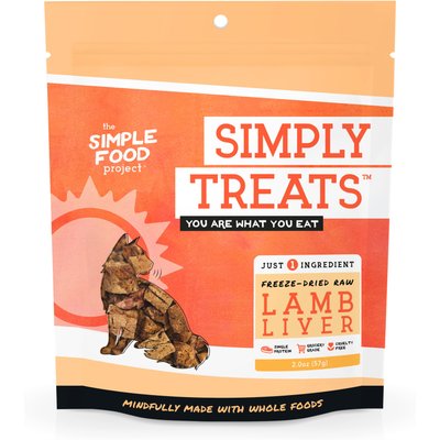 Simple Food Project Simple Food Project Lamb Liver Freeze-Dried Cat Treats, 2-oz