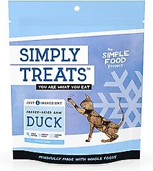 Simple Food Project Duck Freeze-Dried Cat Treats, 1.13-oz