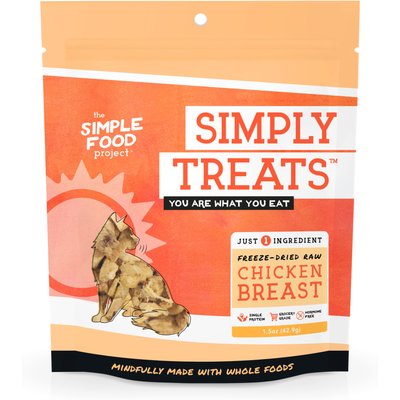 Simple Food Project Simple Food Project Chicken Breast Freeze-Dried Cat Treats, 1.5-oz