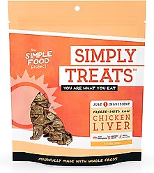 Simple Food Project Chicken Liver Freeze-Dried Cat Treats, 1.16-oz