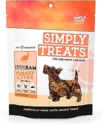 Simple Food Project Turkey Liver Freeze-Dried Dog Treats, 2.9-oz