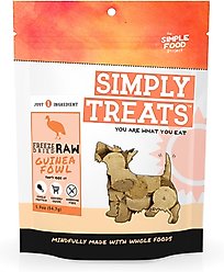 Simple Food Project Guinea Fowl Freeze-Dried Dog Treats, 1.9-oz