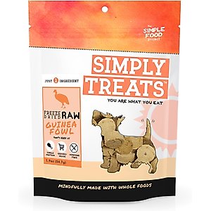 Simple Food Project Guinea Fowl Freeze-Dried Dog Treats, 1.9-oz