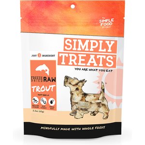 Simple Food Project Trout Freeze-Dried Dog Treats, 2.2-oz