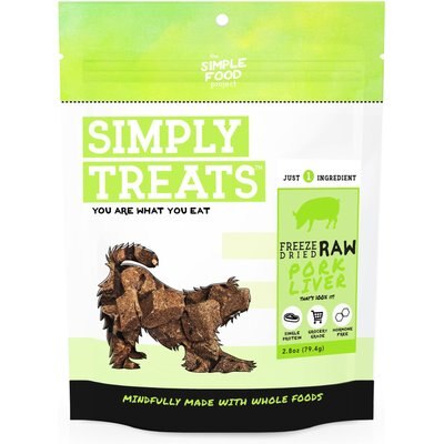 Simple Food Project Simple Food Project Pork Liver Freeze-Dried Dog Treats, 2.8-oz