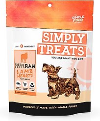 Simple Food Project Lamb Heart Freeze-Dried Dog Treats, 2.64-oz
